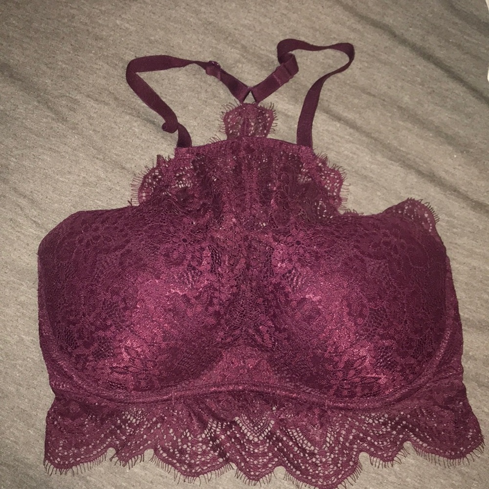 VS pink high neck padded bralette